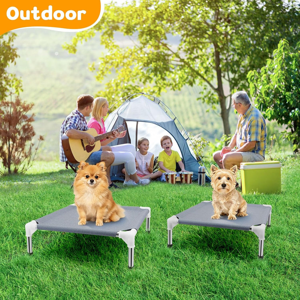 Elevated Dog Bed for Small Dogs, Dog Cooling mat Cot, Raised Dog Bed
