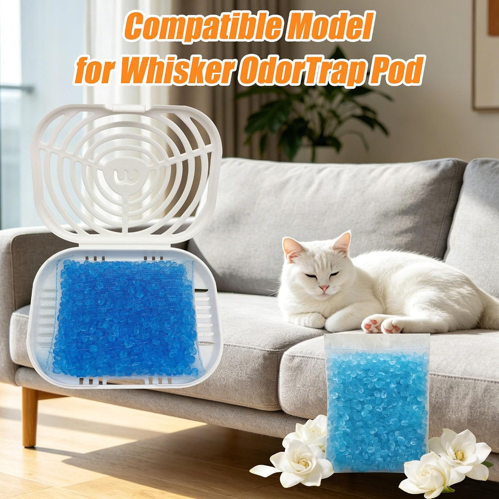 12 Packs Cat Litter Deodorizer Refills Compatible with Whisker OdorTrap Pod