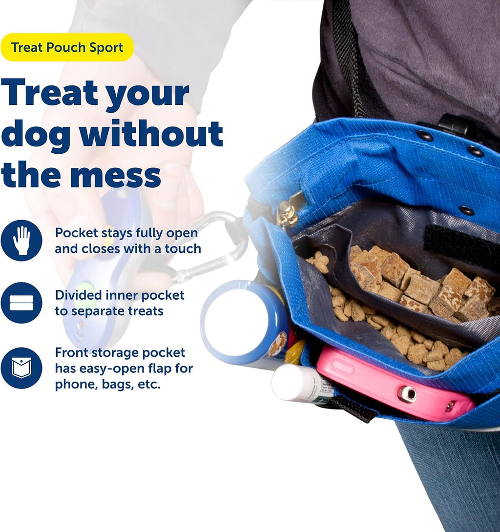 PetSafe Dog Treat Pouch Sport, Black, Mini, 6.25 in L x 5 in H