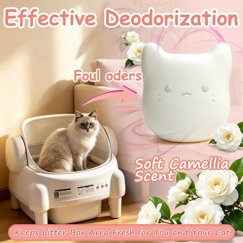 NewKe 6 Pack Camellia Scent Deodorizer for Cumrige Self Cleaning Litter Box