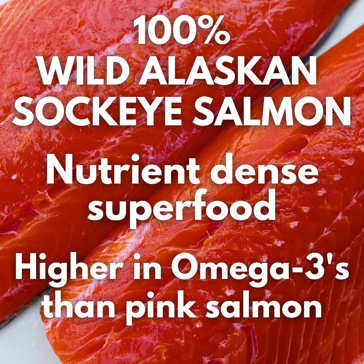 Freeze Dried Sockeye Salmon Pet Treats for Dogs and Cats, 5 Pack