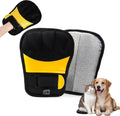 Pet Hair Remover Gloves Yellow Gold Static Hair Remover Reusable for Clothing, Sofa, Car Seat