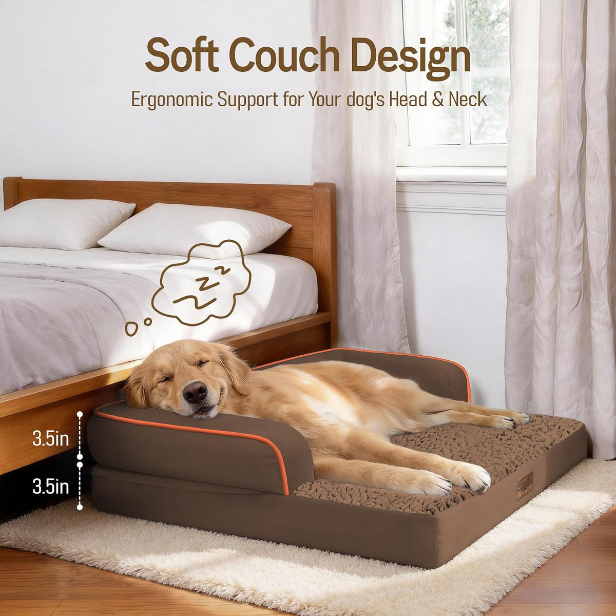 Comfort Expression Orthopedic XL Dog Bed for Large and Extra Large Dogs