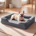 Waterproof Orthopedic Dog Bed for Extra Large Dogs with Bolster