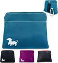 Small Dog Treat Pouch – Slim Magnetic Pocket Dog Treat Bag for Walking & Training – Discreet Clip On Treat Pouch for Leash, Waistband or Pocket – Mess Free Storage (Turquoise)