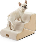 COZY KISS Dog Stairs for Small Dogs, 3-Step 2-in-1 Dog Steps,15.7" H