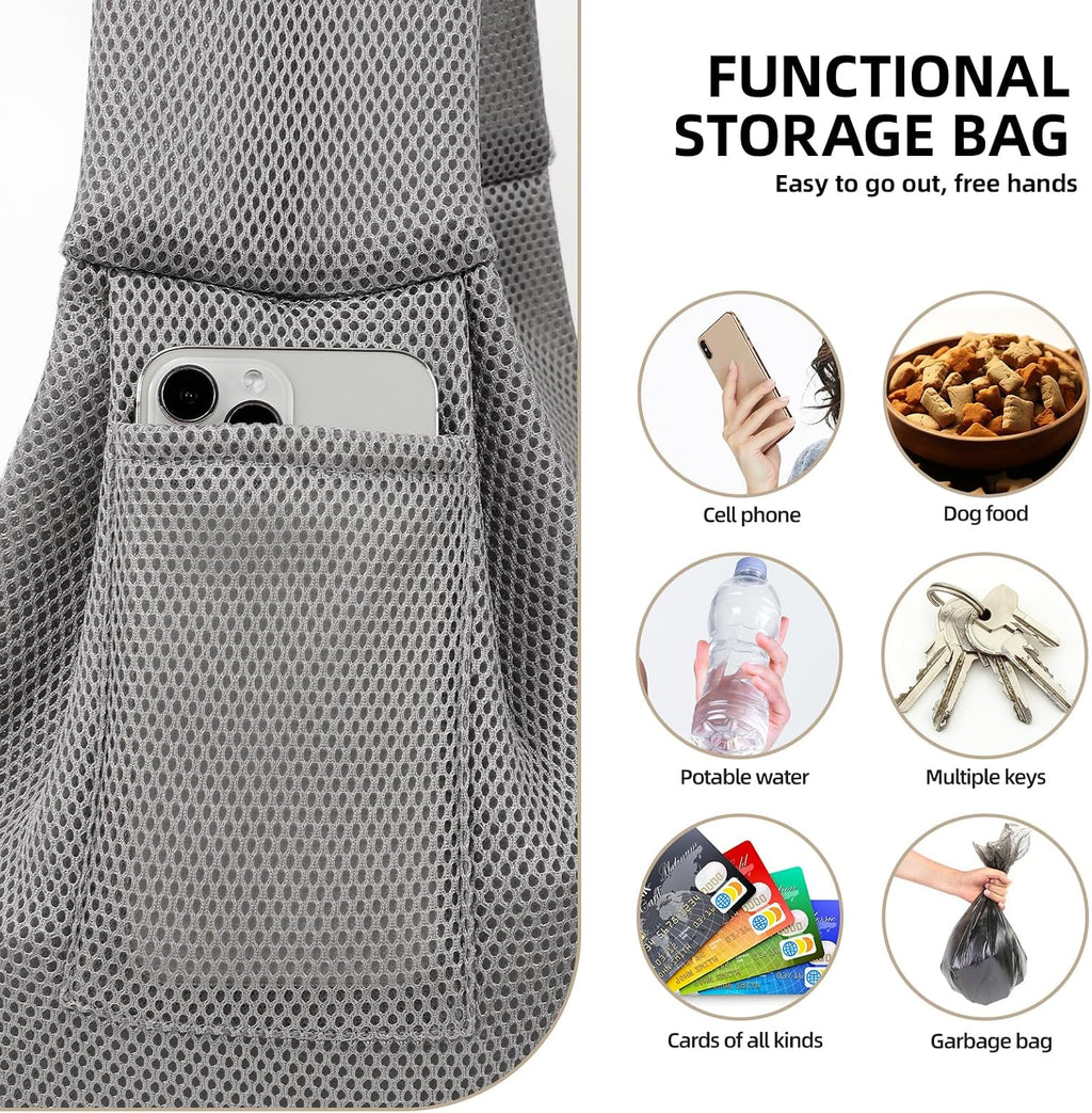 Dog and Cats Carrier Sling, Breathable Puppy Small Pet Carrier with Pocke