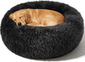 Dog Calming Beds for Large Dogs Round Donut Washable Large Sized Dog Bed