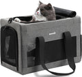Pecute Airline Approved Cat Carrier, Pet Carrier Soft-Sided, Portable Dog Carrier with Stable Structure, TSA Approved Pet Carrier for Pets Less Than 12lbs, Cat Carrier Bag Suitable for Travel, Gray