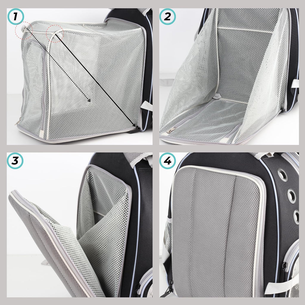 Lollimeow Expandable Bubble Cat Carrier Backpack, Supports up to 16 lbs