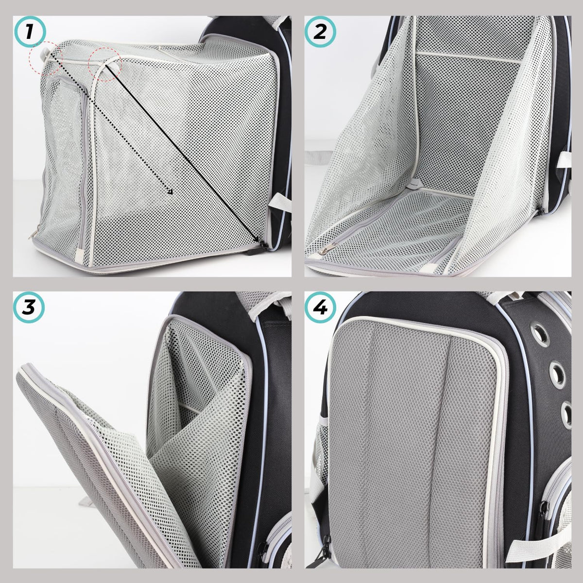 Lollimeow Expandable Bubble Cat Carrier Backpack, Supports up to 14 lbs