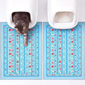 Bienbee Cat Litter Mat, 2 Pack 33" x 22" Machine Washable for Litter Boxes