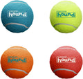 Outward Hound Squeaker Ballz Tennis Ball Dog Toy, Small, 2", 4‑Pack | Squeaks & Bounces, Bright Colors, Interactive Fetch & Training, Indoor Outdoor, Moderate Chewers, Small Dogs (Under 25 lbs)
