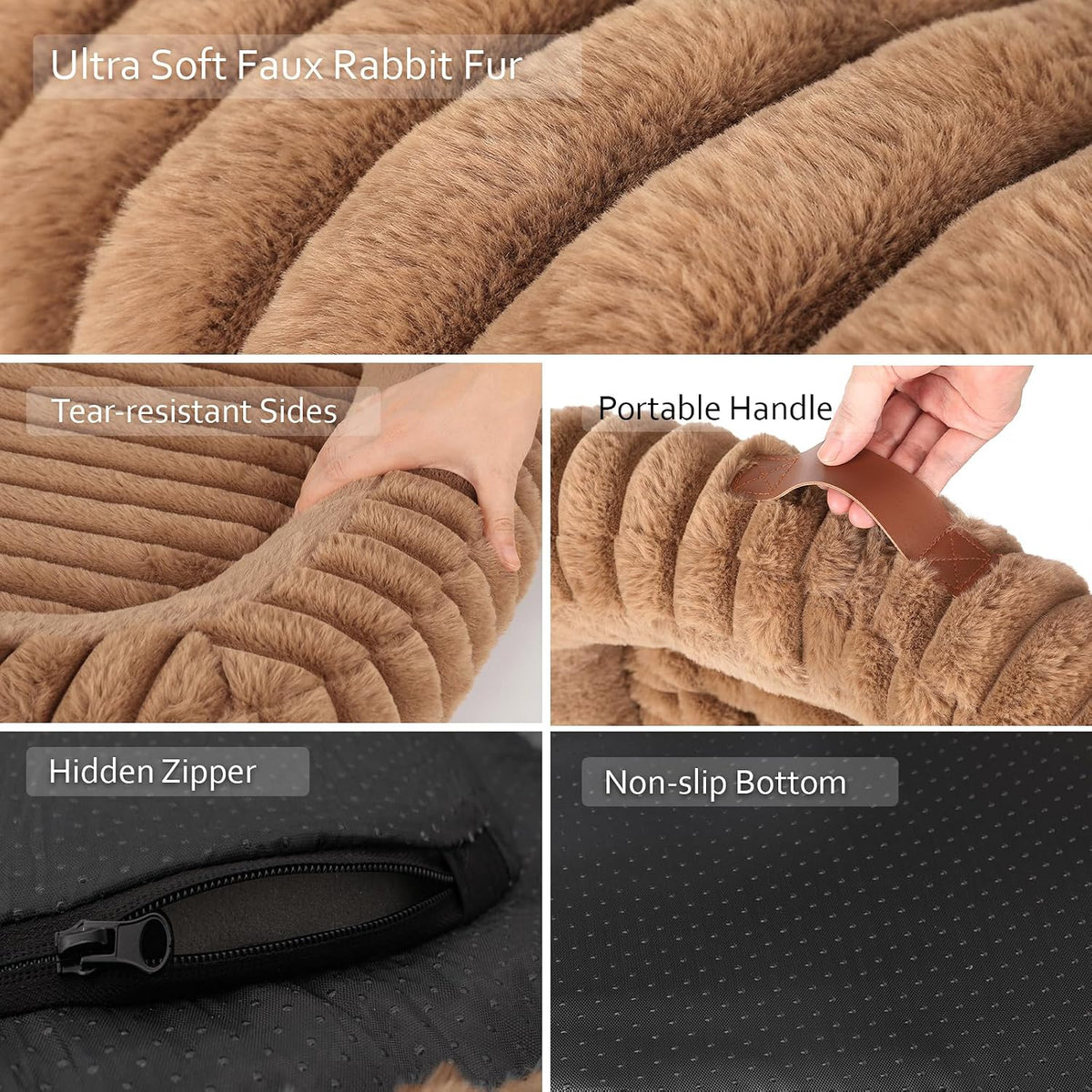 Orthopedic Dog Bed, Hip & Joint Support Extra Large Dog Crate Pad