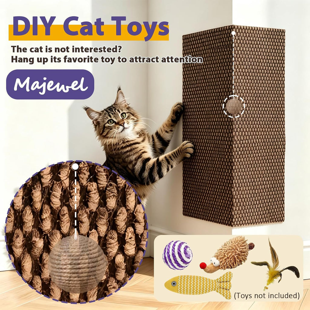 Wall Cat Scratcher & Corner Cat Scratcher,11.8x23.6 Cat Wall Scratch Mats