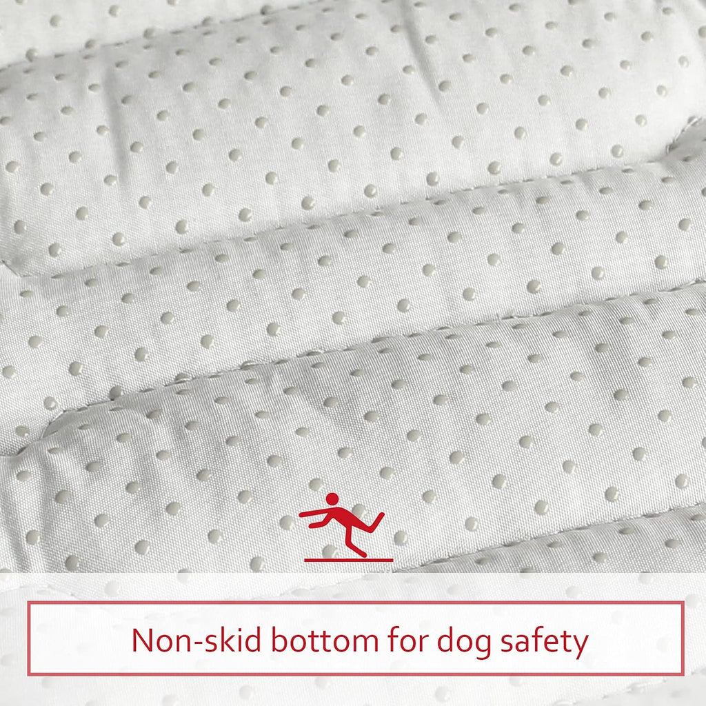 Dog Crate Pad Mat (42" X 28") 2 Pack, Soft Dog Bed Mat with Cute Prints