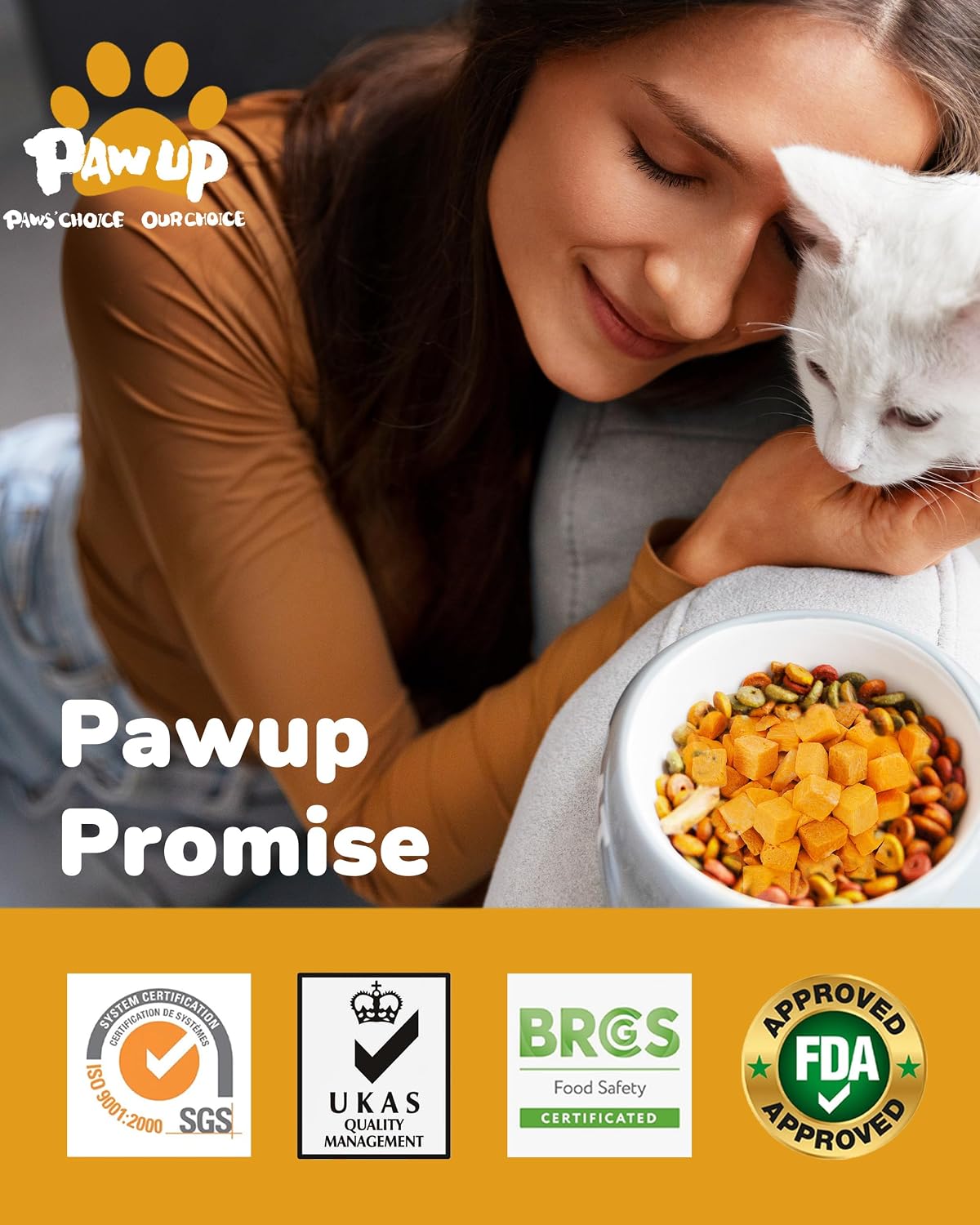 PAWUP Freeze Dried Pumpkin Treats for Dogs & Cats, Single Ingredient