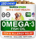Omega 3 for Dogs - Fish Oil for Skin & Coat Health, Itch & Allergy Support