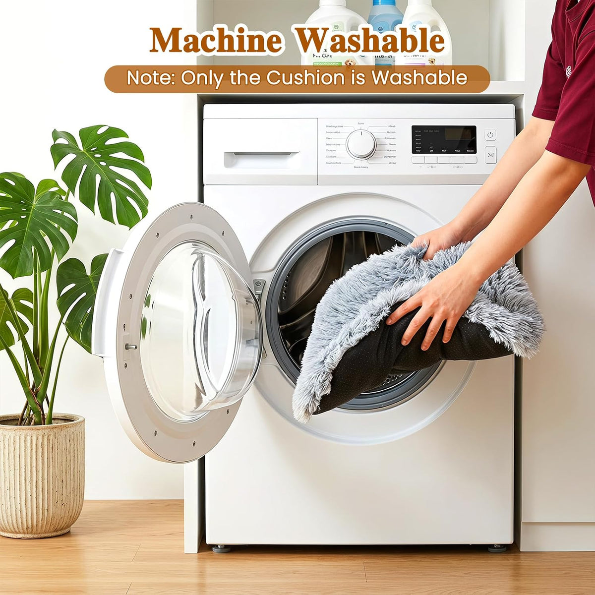 Cat Tunnel Bed for Indoor Cats, Plush Hideaway with Reinforced Frame