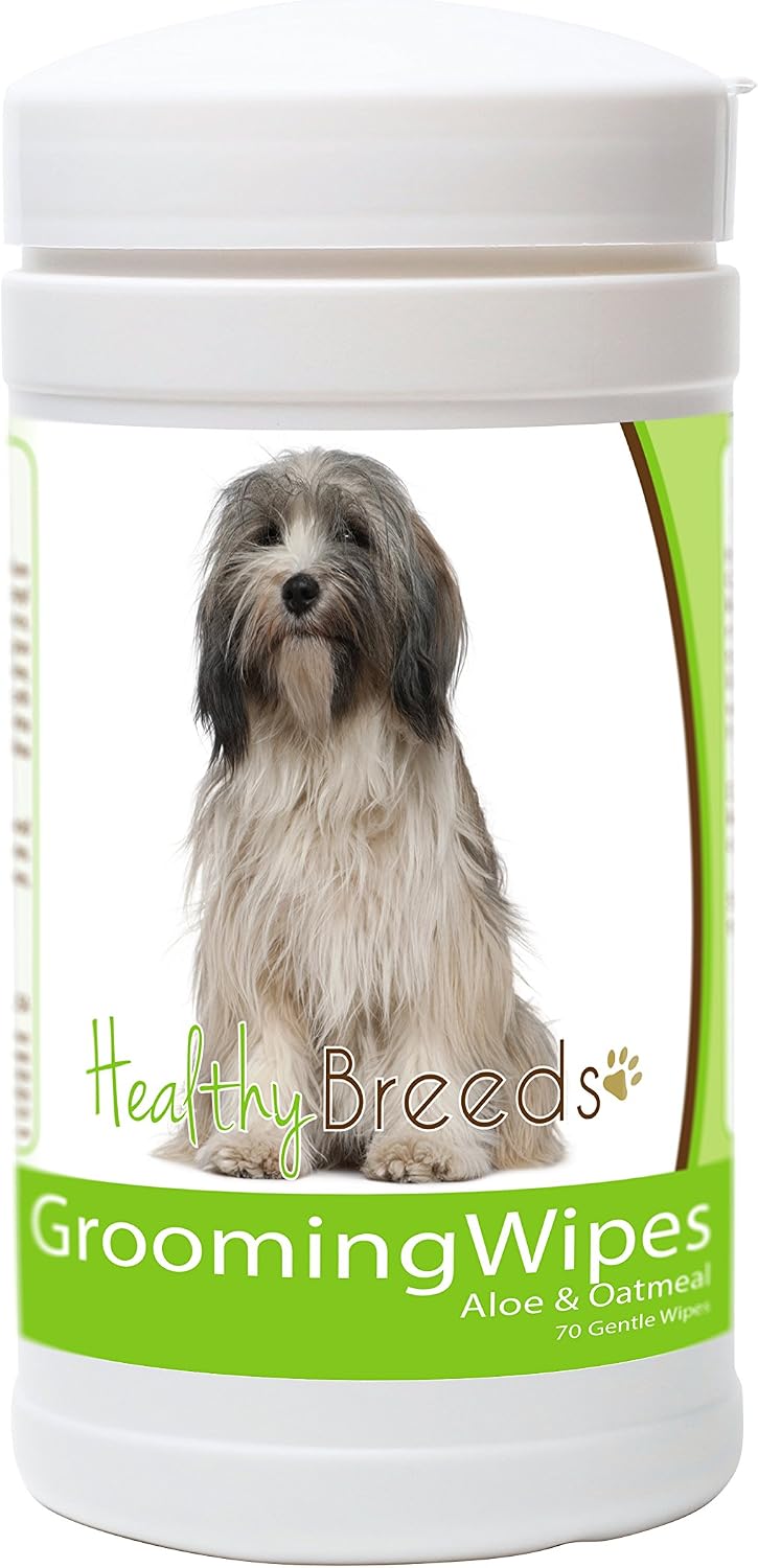 Healthy Breeds Tibetan Terrier Grooming Wipes 70 Count