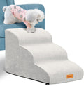 Topmart 3 Tiers Foam Dog Ramps,Non-Slip Pet Step,Extra Wide Deep Dog Stair