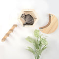 3-Pack Cat Wall Set – Hexagon House, Hammock & Steps + Spare Hammock Fabric