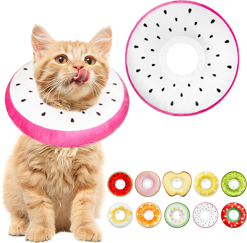 Cat Cone Collar Soft, Cat Recovery Cone (Dragonfruit, S)