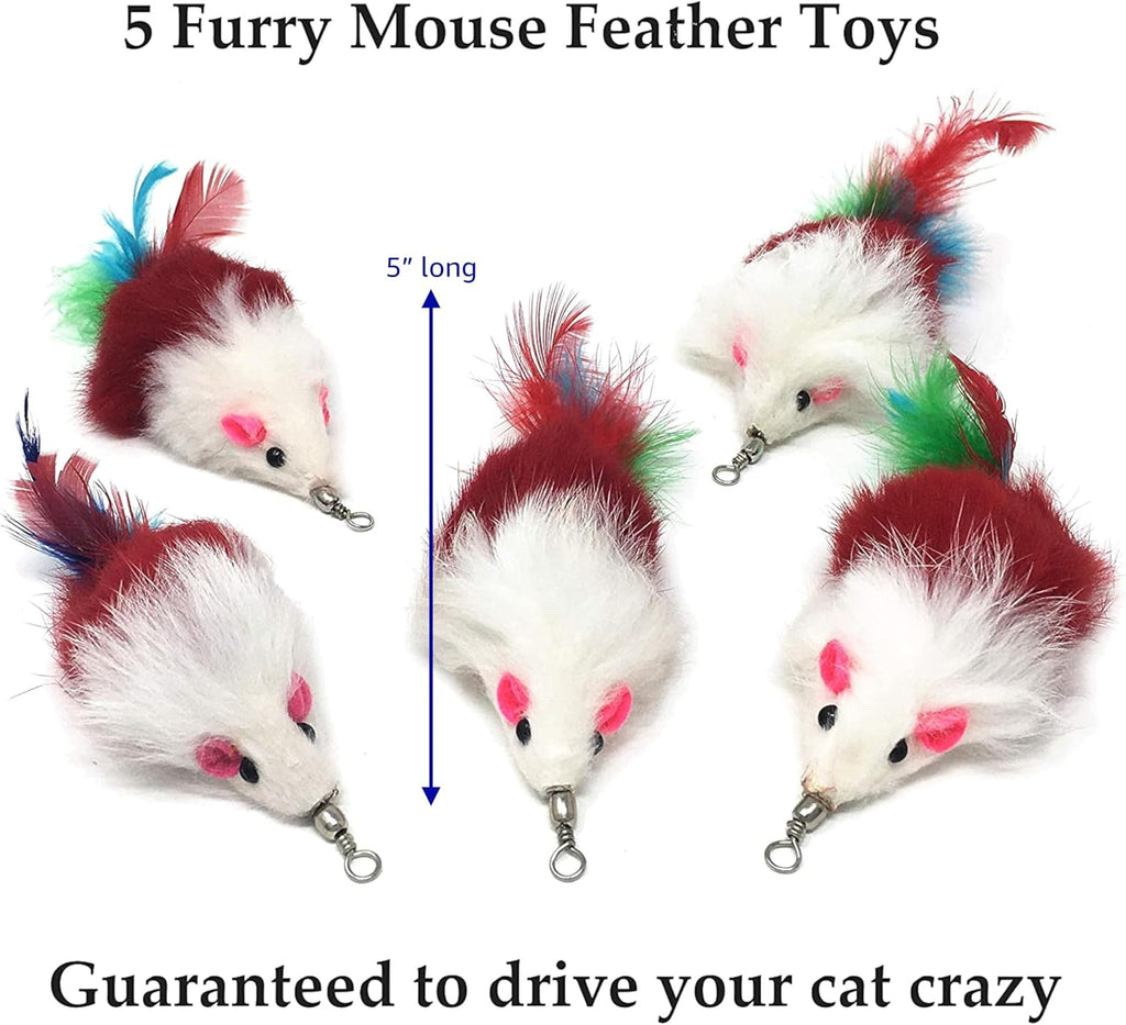 Pet Fit For Life 10-Piece Kitten Toy Refill Pack for Interactive Wands