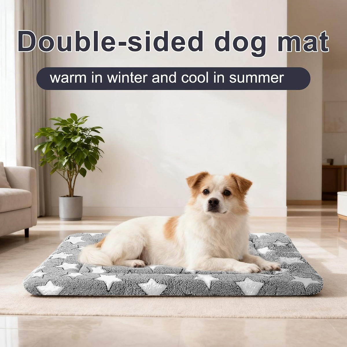 pobopobo Dog Bed Mat - Soft & Comfortable Dog Kennel Pad for Crate