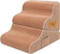 Dog Stairs for Bed & Couch – 2-in-1 Foldable Dog Stairs and Ramp (Beige)