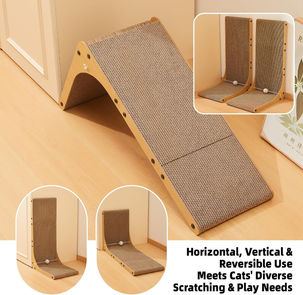 26.8 Inch Cardboard Cat Scratching Post, 2-Pack