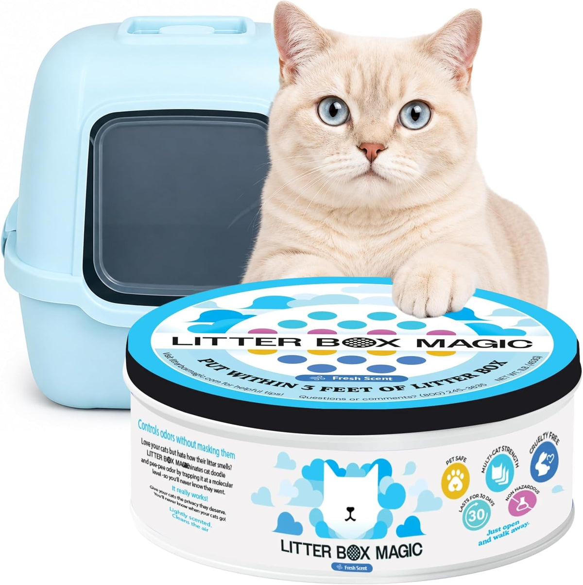 Litter Box Magic Cat Litter Deodorizer Gel, Fresh Scent, 16 Oz, Pack of 1