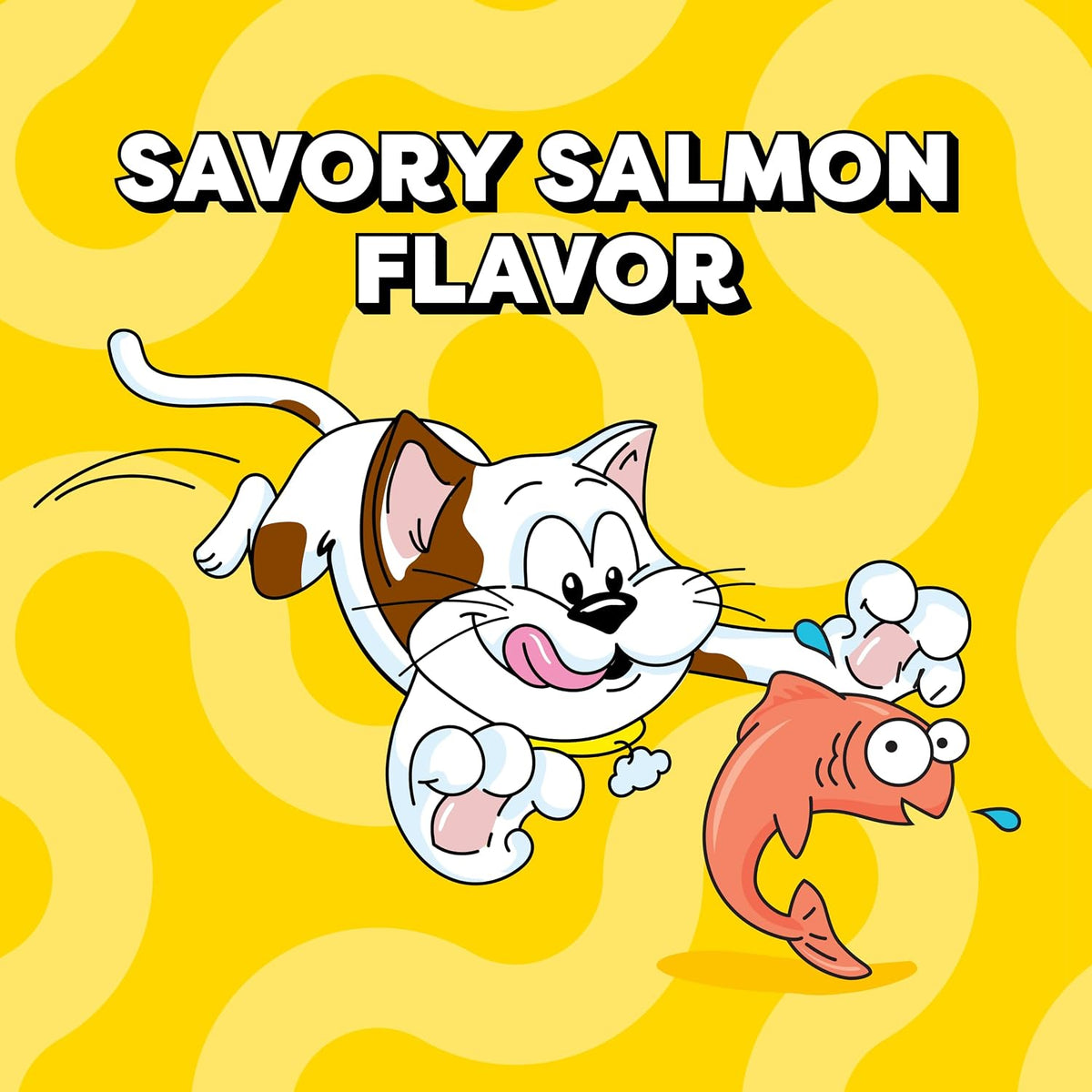 Temptations Jumbo Stuff Crunchy & Soft Cat Treats, Salmon, 2.5 oz, 12 Pack