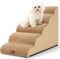 COZY KISS Dog Stairs for Small Dog 22.6" H, 5 Step Pet Ramp for Bed