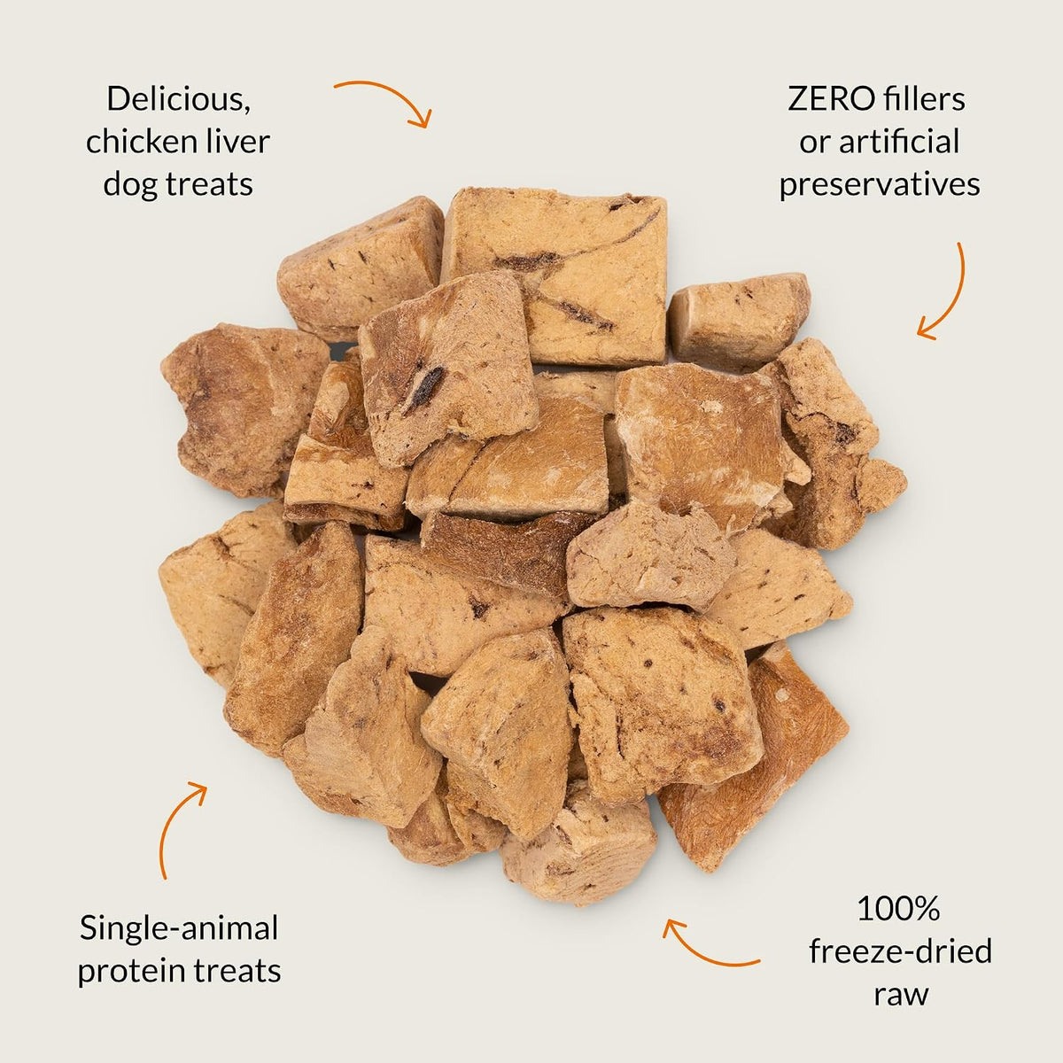 ULTIMATE PET NUTRITION Nutra Bites Freeze-Dried Dog Treats, Chicken Liver
