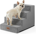 COZY KISS Dog Stairs for Small Dogs, 4 Step Pet Stairs for Beds & Couches