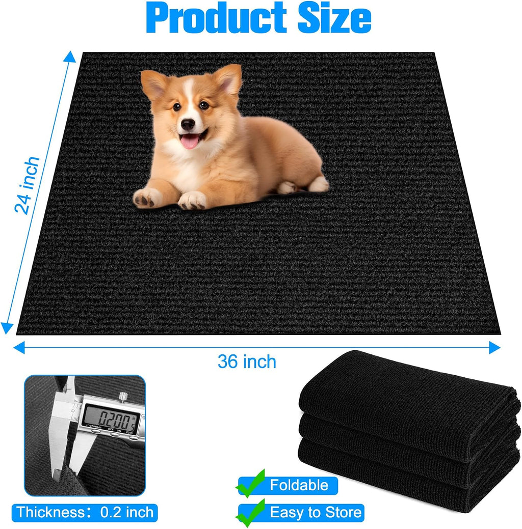 Dog Crate Mat, 36" x 24" Extra Large Dog Playpen Mat, Non-Slip Kennel Mat