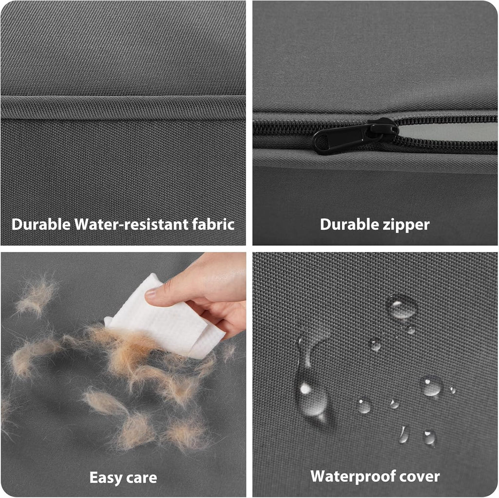 BFPETHOME Outdoor Waterproof Dog Bed for Large Dogs, Washable Cover, 30"