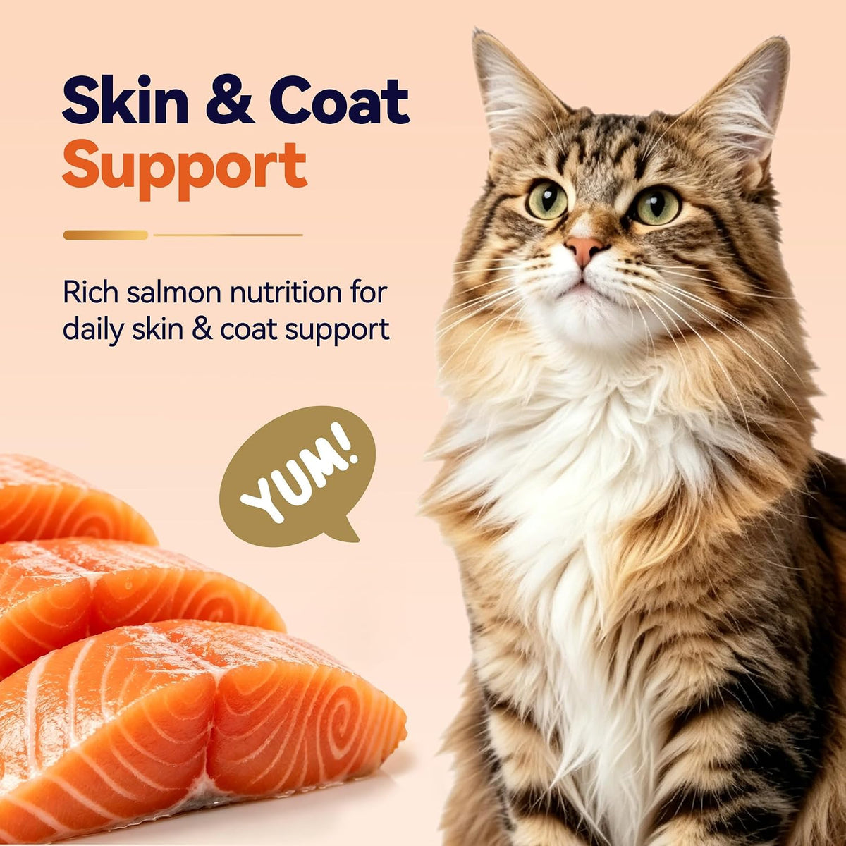 Freeze Dried Salmon Cat Dog Treats 2.3 oz