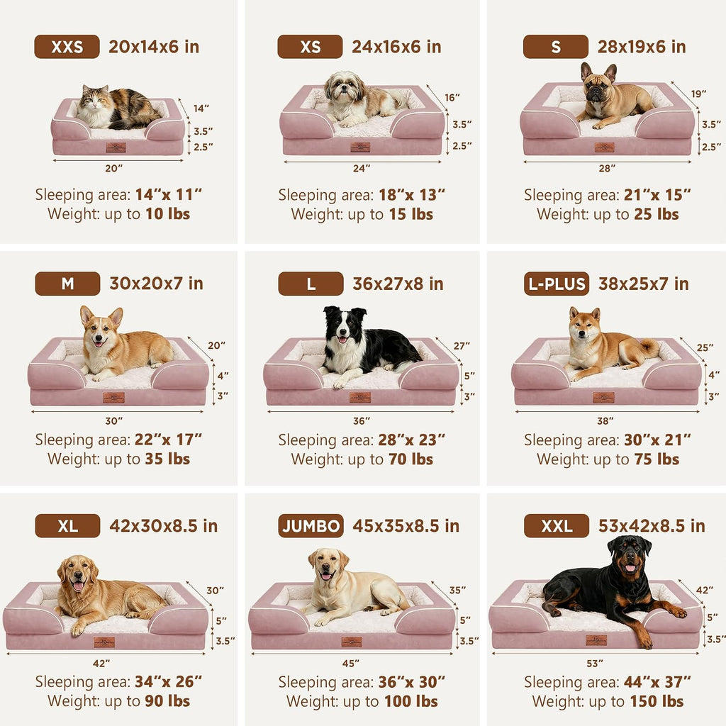 Comfort Expression Waterproof Orthopedic Dog Beds for Large Sized Dog