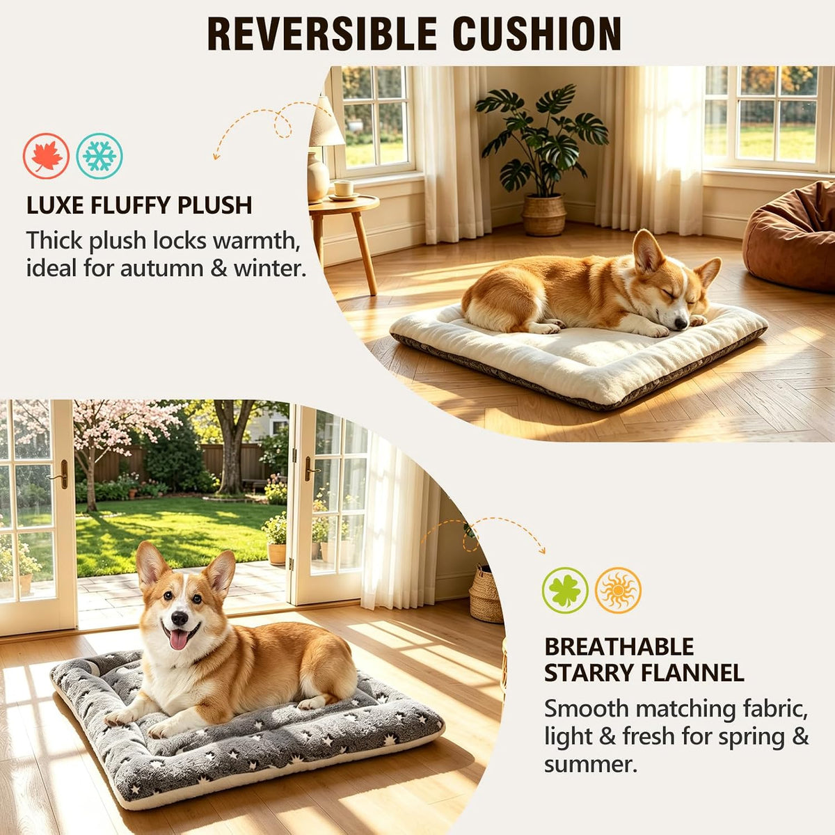 Indoor Dog House, Glow in the Dark Cave for Small & Medium Dogs