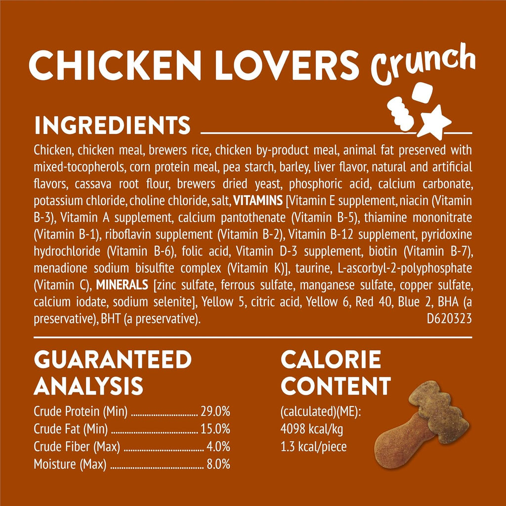 Friskies Purina Party Mix Chicken Lovers Crunch Cat Treats, 30 oz Canister