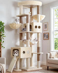 Globlazer 81in Tall Cat Tower for Large Adult Cats, S81G Pro Max, Beige