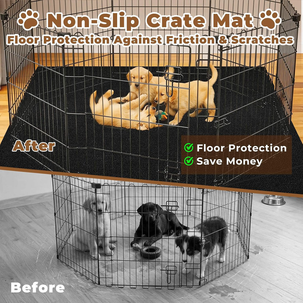 Dog Crate Mat, Dog Playpen Mat Kennel Mat 60 inch X 74 inch