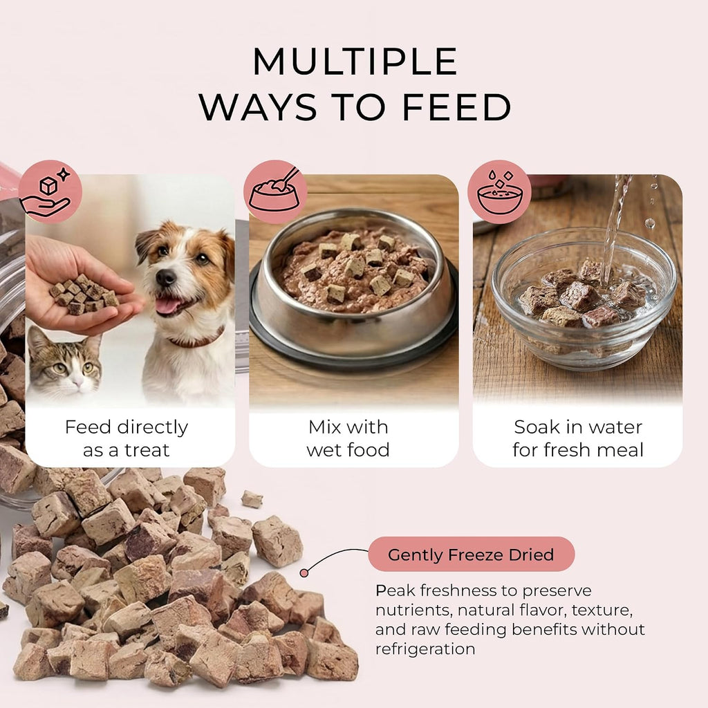 BLACK FOX Freeze-Dried Beef Liver Dog Treats & Cat Treats | Beef Liver Treats for Dogs | 260 Treats, 4oz | Single Ingredient, Raw, Grain-Free, Human Grade | High Protein Training Treats