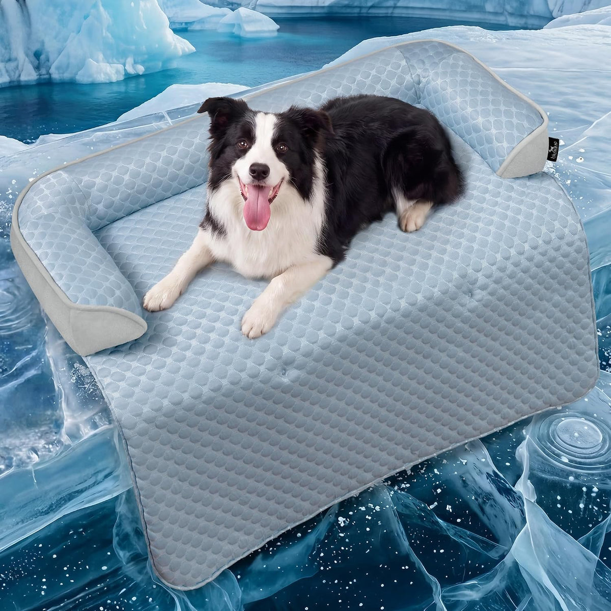Large Dog Cooling Bed for Sofa, 41x37 Inch Pets Couch Cover Mat