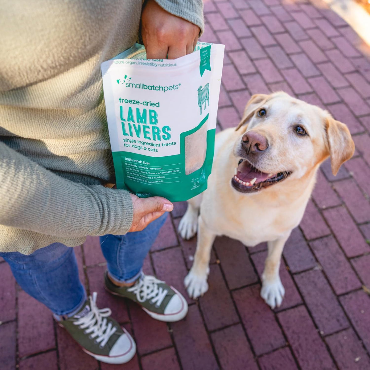 smallbatch Freeze Dried Pasture-Raised Lamb Liver Dog & Cat Treats, 4oz