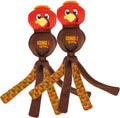 KONG Thanksgiving Wubba Turkey Large 2 Pack – Durable Interactive Tug & Toss Dog Toy