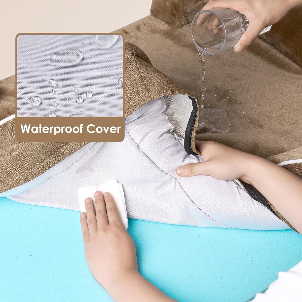 EHEYCIGA Orthopedic Dog Beds Large Sized Dog, Waterproof Washable Pet Bed