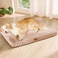 Orthopedic Large Dog Bed Furry Pet Bed, Washable Cover 42''X28''